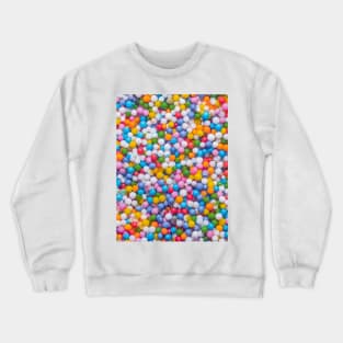 Pastel Rainbow Sprinkles Dots, Real Candy Design Crewneck Sweatshirt